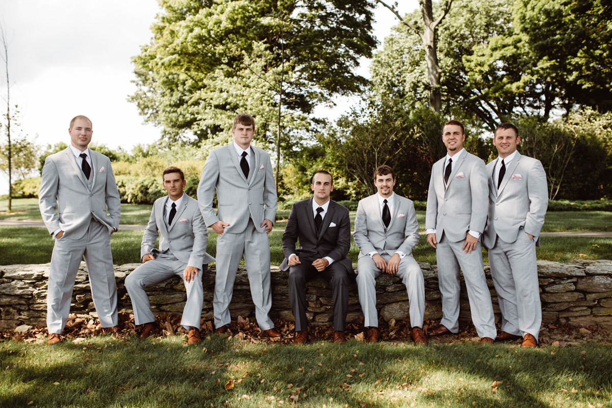 Groomsmen, light grey suits - Wedding Day Photos - Drumore Estate