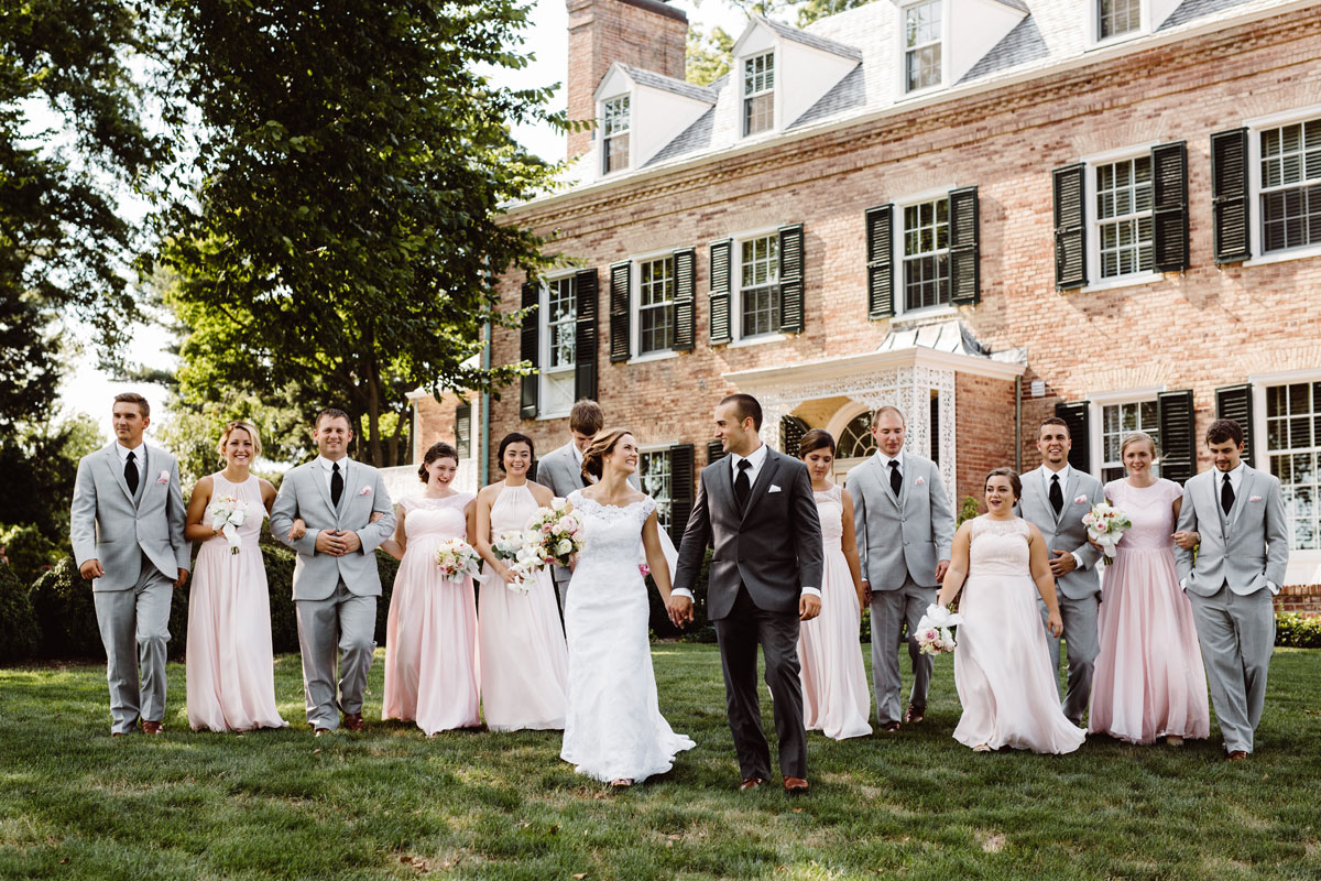 Blush & Grey Wedding - Bridal Party Photos - Drumore Estate