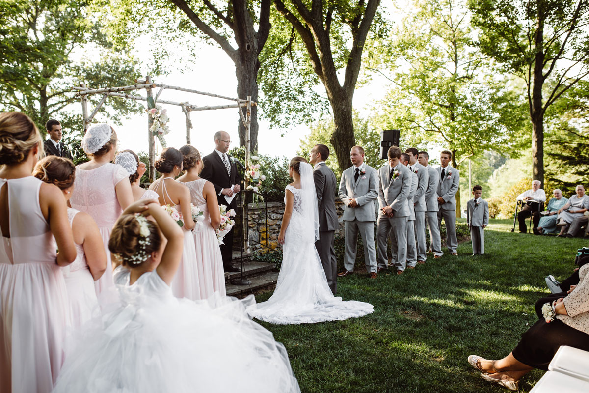 Garden Wedding Ceremony - Drumore Estate