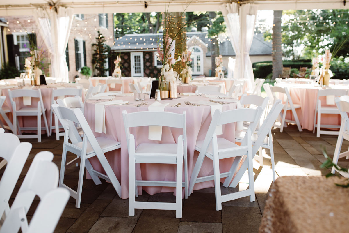 Pink & Gold Wedding - Tented Reception - Drumore Estate Lancaster PA