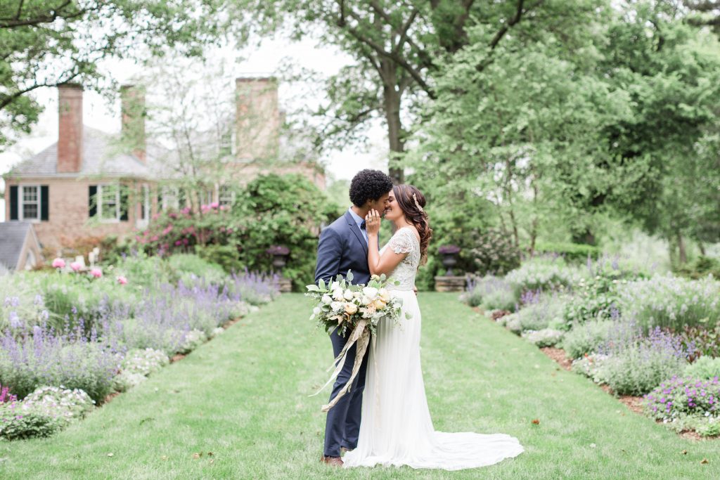 Garden Wedding, Anna Campbell wedding gown, Drumore Estate