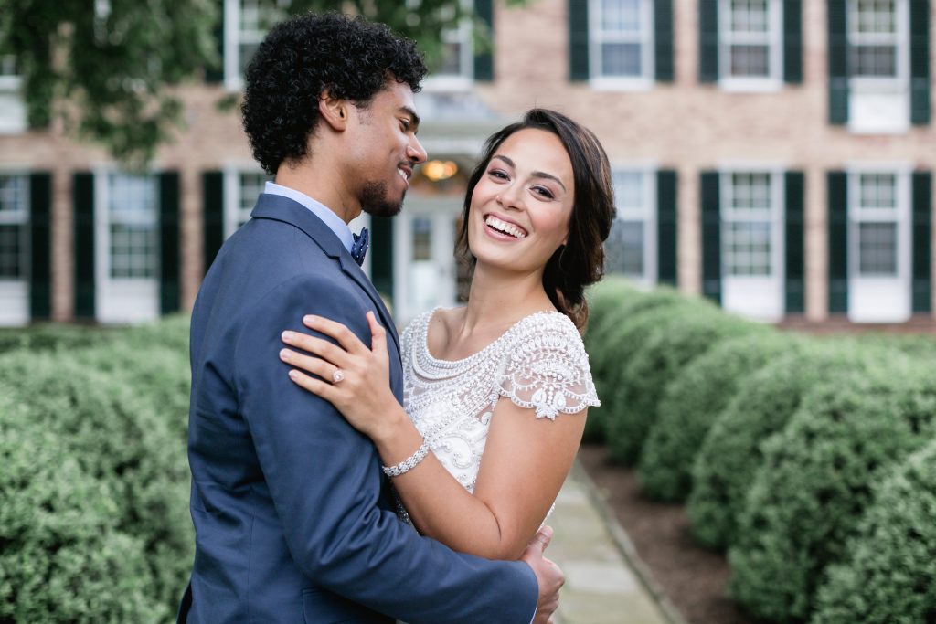 Drumore Estate wedding venue, Anna Campbell wedding dress