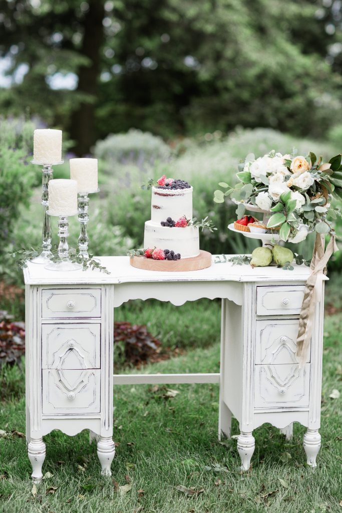 European Garden Inspired wedding, Cake table, Drumore Estate