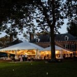 Outdoor Wedding with Large Tent