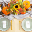 Fall wedding table décor