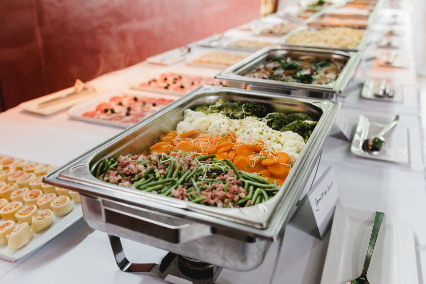 wedding buffet table