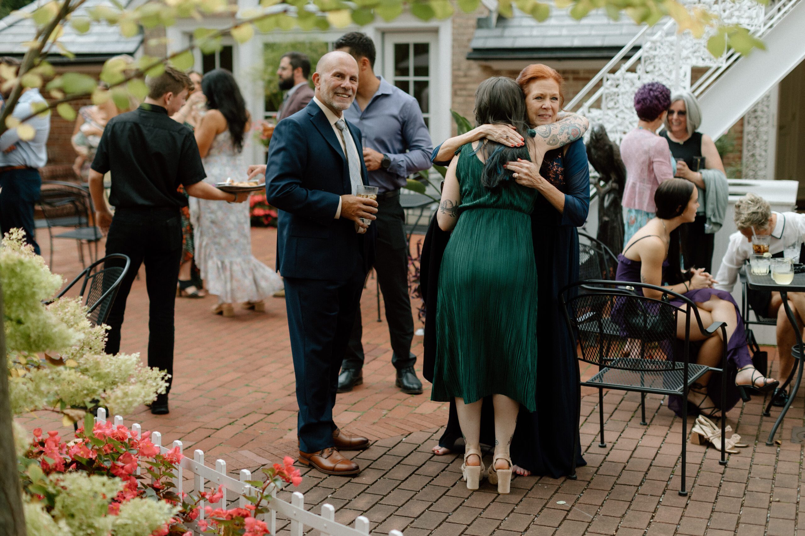 Long table outside for gathering